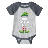 Big Sister Elf Matching Family Group Christmas Party Infant Baby Jersey Bodysuit