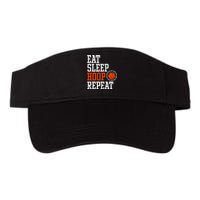 Basketball Saying - Eat Sleep Hoop Repeat Valucap Bio-Washed Visor