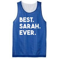 Best Sarah Ever Cute Personalized Name Great Gift Mesh Reversible Basketball Jersey Tank