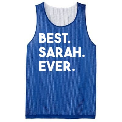 Best Sarah Ever Cute Personalized Name Great Gift Mesh Reversible Basketball Jersey Tank