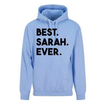 Best Sarah Ever Cute Personalized Name Great Gift Unisex Surf Hoodie