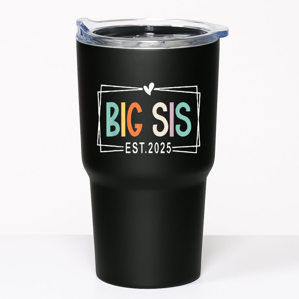 Big Sister Est 2025 Promoted To Big Sis 2025 Big Sis To Be Tumbler