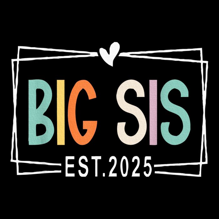 Big Sister Est 2025 Promoted To Big Sis 2025 Big Sis To Be Toddler T-Shirt