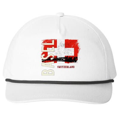 Basel Switzerland Europe Snapback Five-Panel Rope Hat