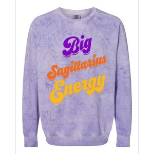 Big Sagittarius Energy Sagittarius S Zodiac Astrology Colorblast Crewneck Sweatshirt