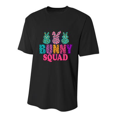 Bunny Squad Easter Bunny Design Youth Performance Sprint T-Shirt