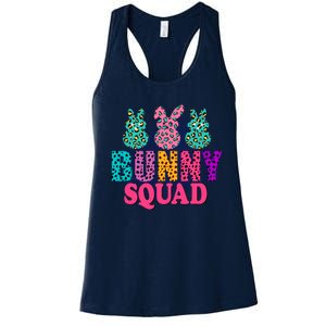 Bunny Squad Easter Bunny Design Women's Racerback Tank