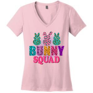 Bunny Squad Easter Bunny Design Women's V-Neck T-Shirt