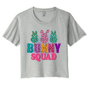 Bunny Squad Easter Bunny Design Women's Crop Top Tee