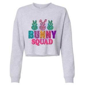 Bunny Squad Easter Bunny Design Cropped Pullover Crew