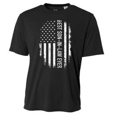 Best Soninlaw Ever Us American Vintage Flag Cooling Performance Crew T-Shirt