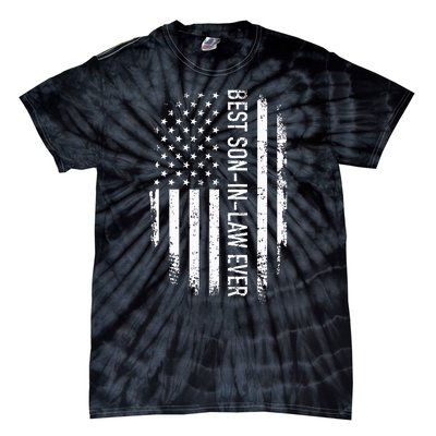 Best Soninlaw Ever Us American Vintage Flag Tie-Dye T-Shirt