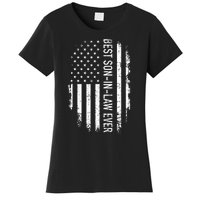 Best Soninlaw Ever Us American Vintage Flag Women's T-Shirt