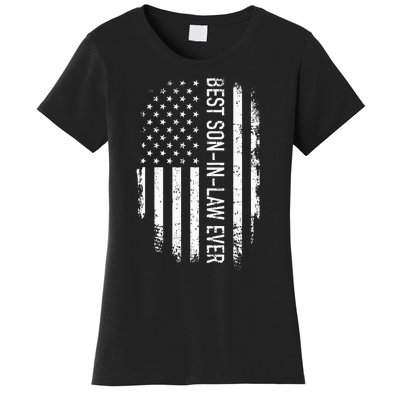 Best Soninlaw Ever Us American Vintage Flag Women's T-Shirt