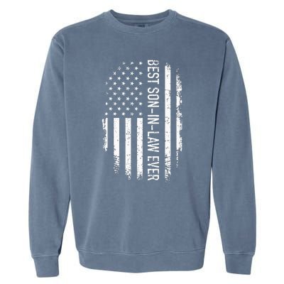 Best Soninlaw Ever Us American Vintage Flag Garment-Dyed Sweatshirt