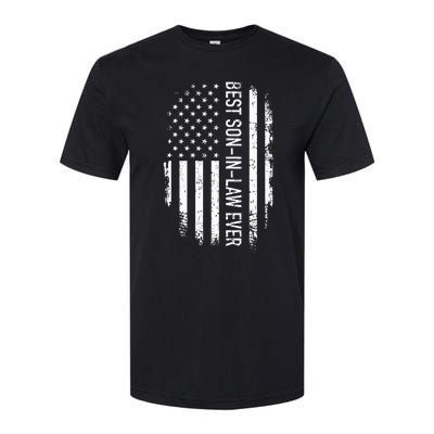 Best Soninlaw Ever Us American Vintage Flag Softstyle CVC T-Shirt