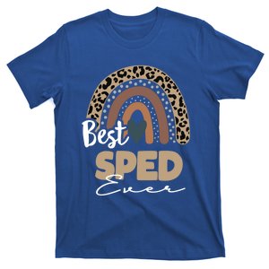 Best Sped Ever Boho Rainbow Teacher Appreciation Gift T-Shirt