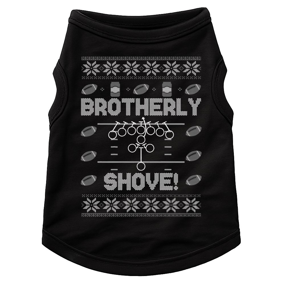 Brotherly Shove Eagles Nick Sirianni Ugly Christmas Sweater Doggie Tank