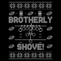 Brotherly Shove Eagles Nick Sirianni Ugly Christmas Sweater 16 in Basic Backpack