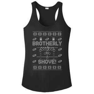 Brotherly Shove Eagles Nick Sirianni Ugly Christmas Sweater Ladies PosiCharge Competitor Racerback Tank