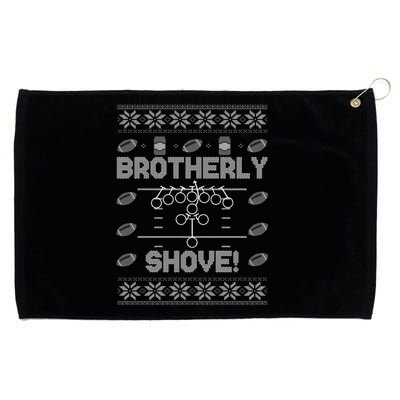 Brotherly Shove Eagles Nick Sirianni Ugly Christmas Sweater Grommeted Golf Towel