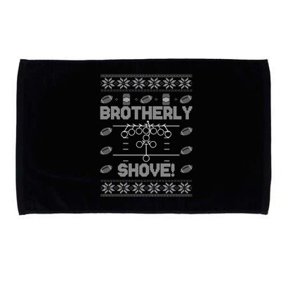 Brotherly Shove Eagles Nick Sirianni Ugly Christmas Sweater Microfiber Hand Towel