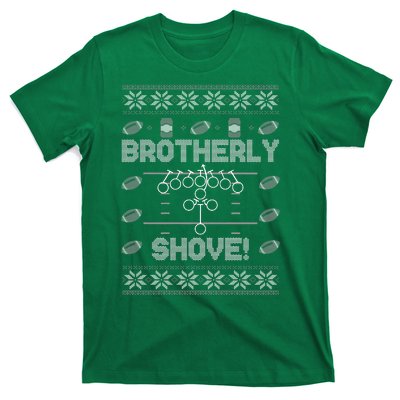 Brotherly Shove Eagles Nick Sirianni Ugly Christmas Sweater T-Shirt