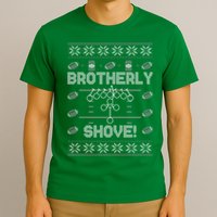 Brotherly Shove Eagles Nick Sirianni Ugly Christmas Sweater T-Shirt
