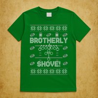 Brotherly Shove Eagles Nick Sirianni Ugly Christmas Sweater T-Shirt