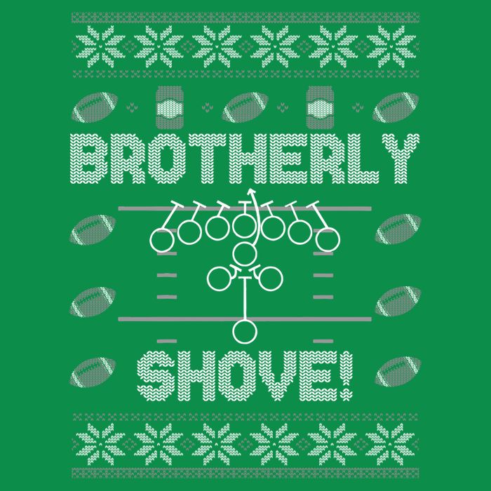 Brotherly Shove Eagles Nick Sirianni Ugly Christmas Sweater Tall T-Shirt