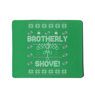 Brotherly Shove Eagles Nick Sirianni Ugly Christmas Sweater Mousepad