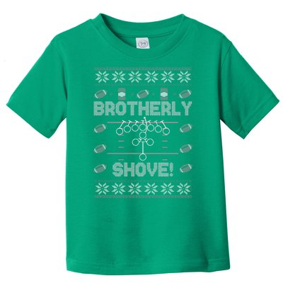 Brotherly Shove Eagles Nick Sirianni Ugly Christmas Sweater Toddler T-Shirt