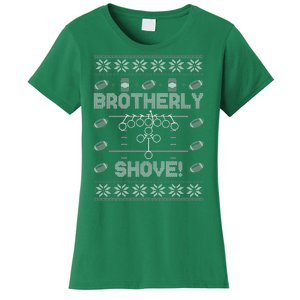 Brotherly Shove Eagles Nick Sirianni Ugly Christmas Sweater Women's T-Shirt