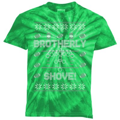 Brotherly Shove Eagles Nick Sirianni Ugly Christmas Sweater Kids Tie-Dye T-Shirt