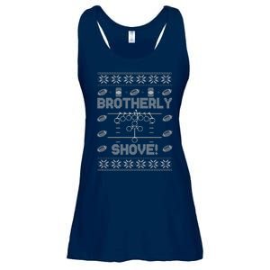 Brotherly Shove Eagles Nick Sirianni Ugly Christmas Sweater Ladies Essential Flowy Tank