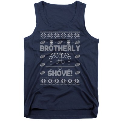 Brotherly Shove Eagles Nick Sirianni Ugly Christmas Sweater Tank Top