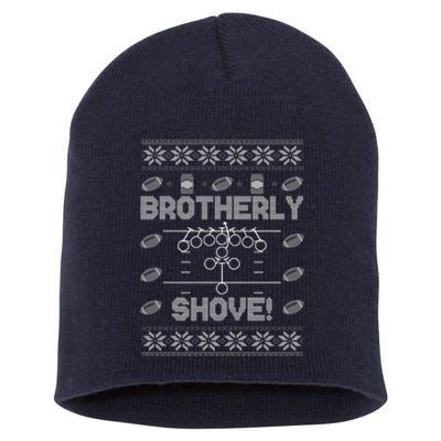 Brotherly Shove Eagles Nick Sirianni Ugly Christmas Sweater Short Acrylic Beanie