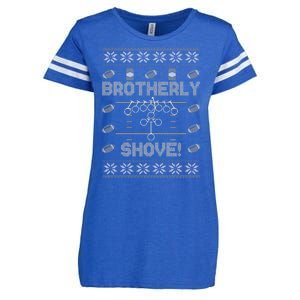 Brotherly Shove Eagles Nick Sirianni Ugly Christmas Sweater Enza Ladies Jersey Football T-Shirt