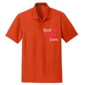 Best Sara Ever Gift Sara First Name Gift Dry Zone Grid Polo