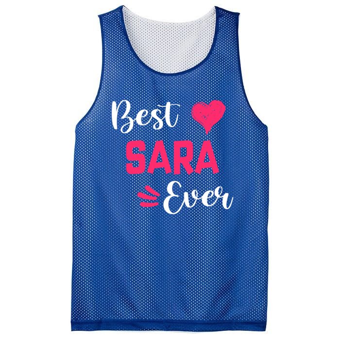 Best Sara Ever Gift Sara First Name Gift Mesh Reversible Basketball Jersey Tank