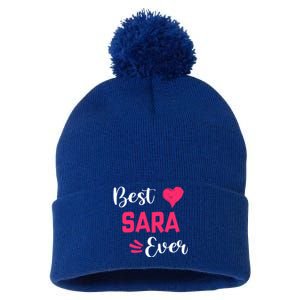 Best Sara Ever Gift Sara First Name Gift Pom Pom 12in Knit Beanie