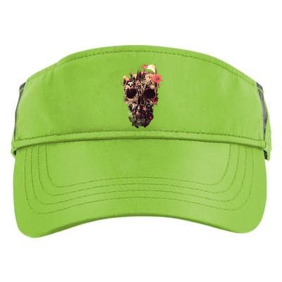 Bloom Skull Flower Adult Drive Performance Visor