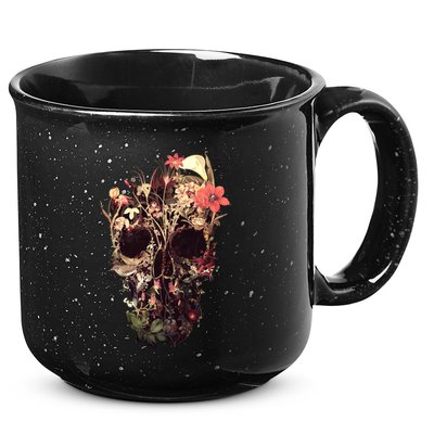 Bloom Skull Flower 15oz Campfire Ceramic Mug