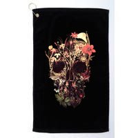 Bloom Skull Flower Golf Towel