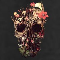 Bloom Skull Flower Golf Towel