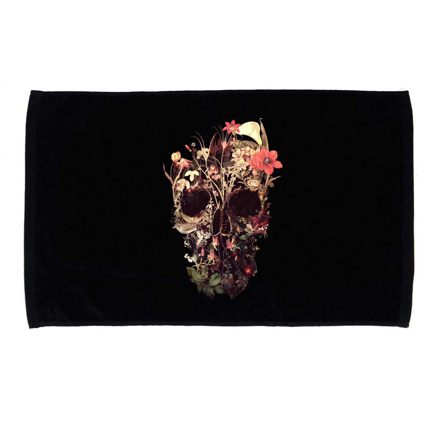 Bloom Skull Flower Microfiber Hand Towel