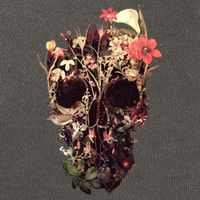 Bloom Skull Flower Cotton Canvas Backpack