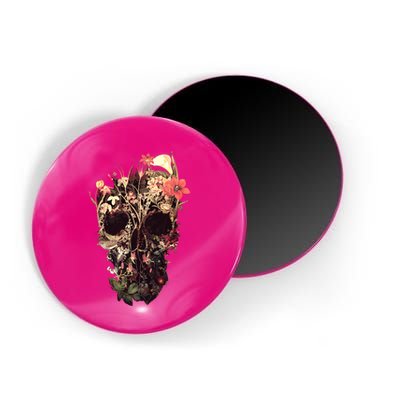 Bloom Skull Flower Magnet