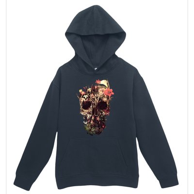 Bloom Skull Flower Urban Pullover Hoodie