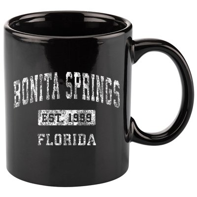 Bonita Springs Florida Fl Vintage Established 11oz C Handle Ceramic Mug